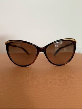 Ralph Lauren RA5150 Tortoise Cat-Eye Sunglasses with Gold Trim